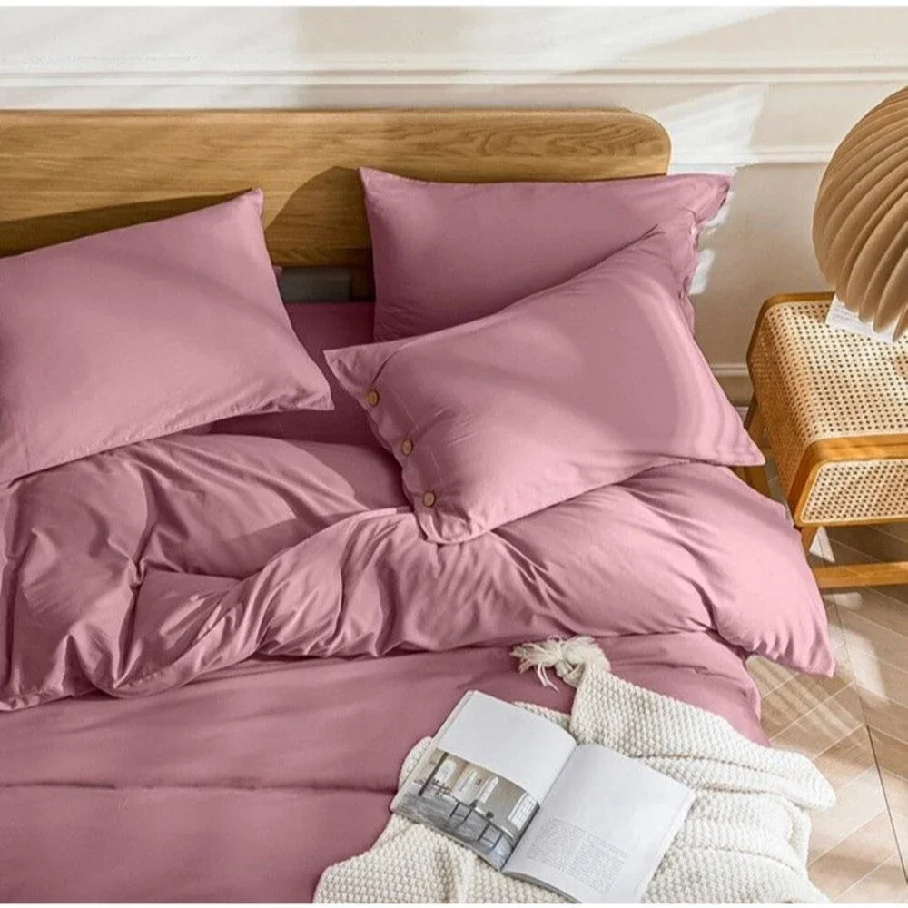 JELLYMONI California King Duvet Cover Set - 100% Washed Cotton Linen